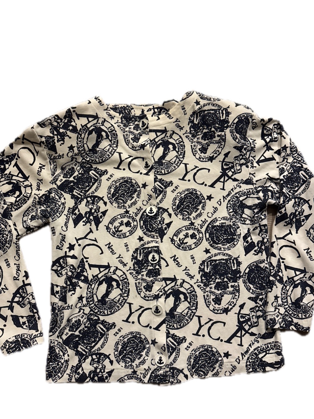Vintage Nautical button up top. Size XS